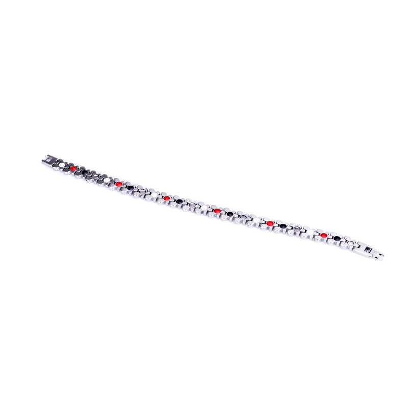 Stainless Steel Energy Bracelet 4-in-1. Silver/Gold color. Model SY087J