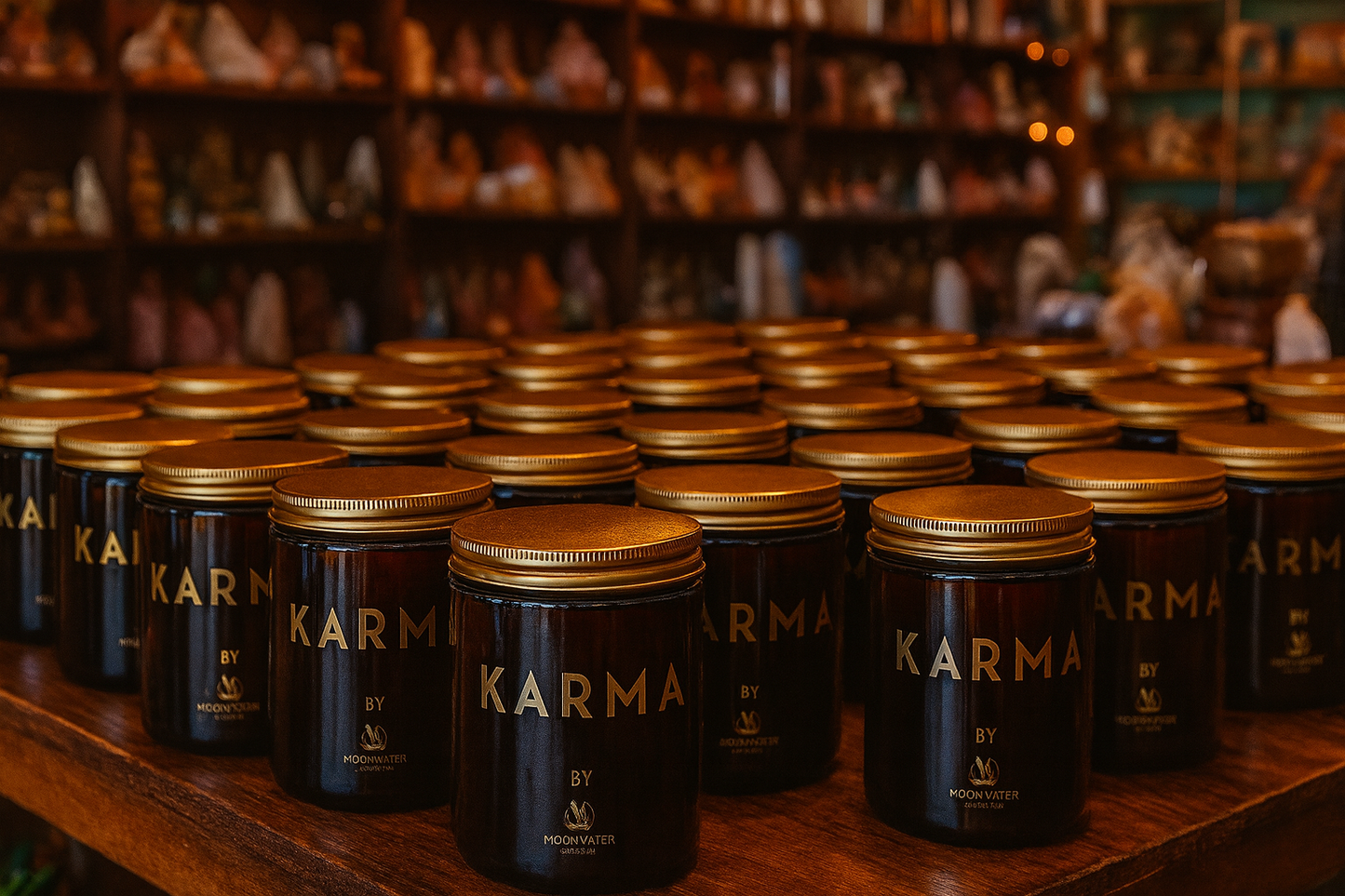 Karma Candle - *hidden crystal inside!*