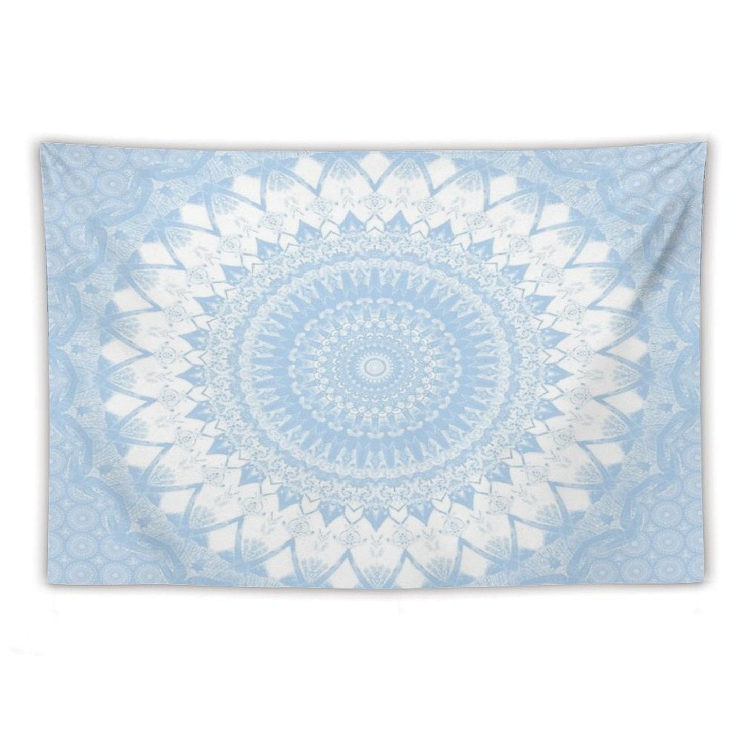 Baby Blue Boho Mandala Tapestry