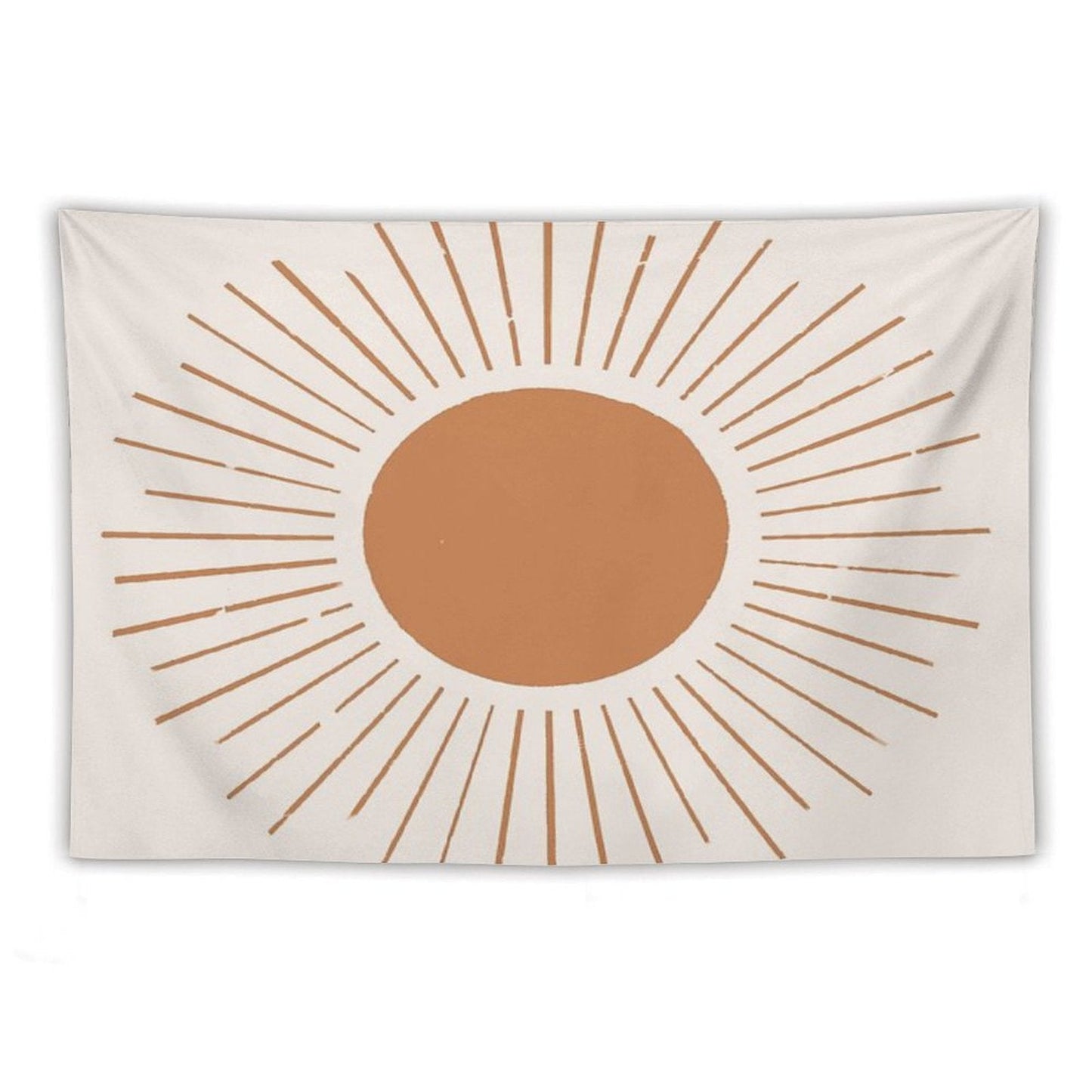 Terracotta Boho Sun Rays Tapestry
