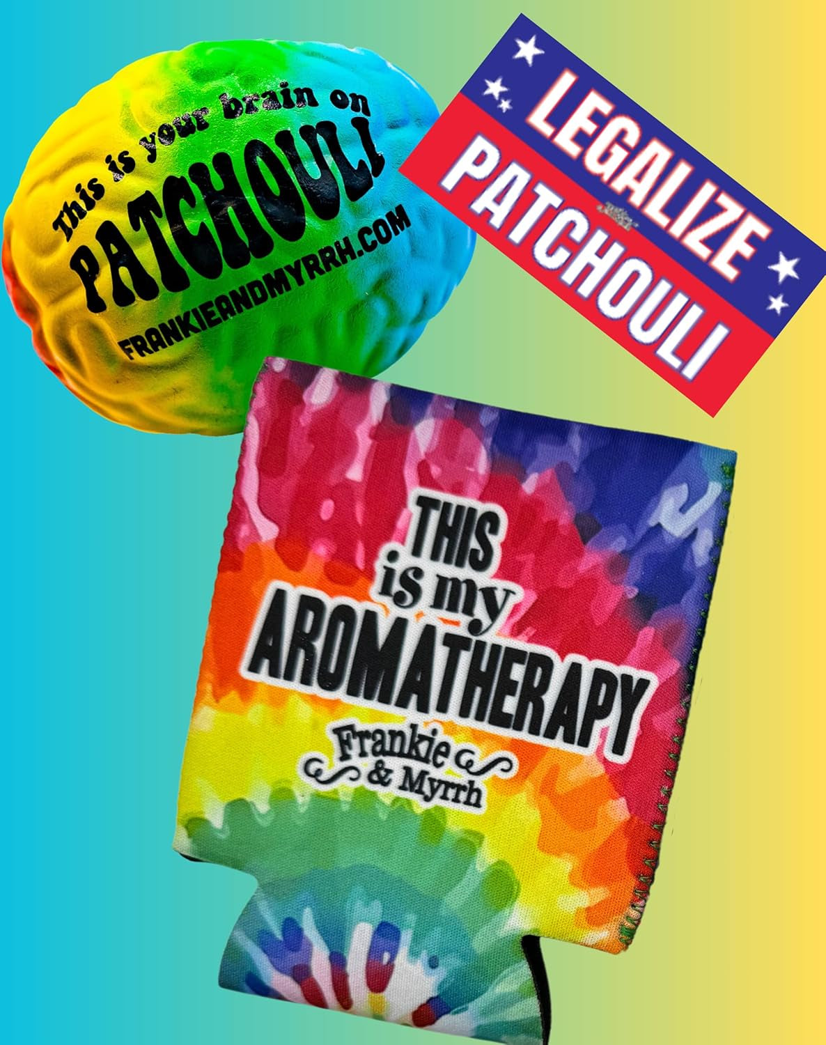 Hippie Combo Spray and Deodorant Pack | Spray 2 Fl Oz & Deodorant Single 2.65 Oz | Freshwater Patchouli Mist & Natural Deodorant | Packed with Fun Extras