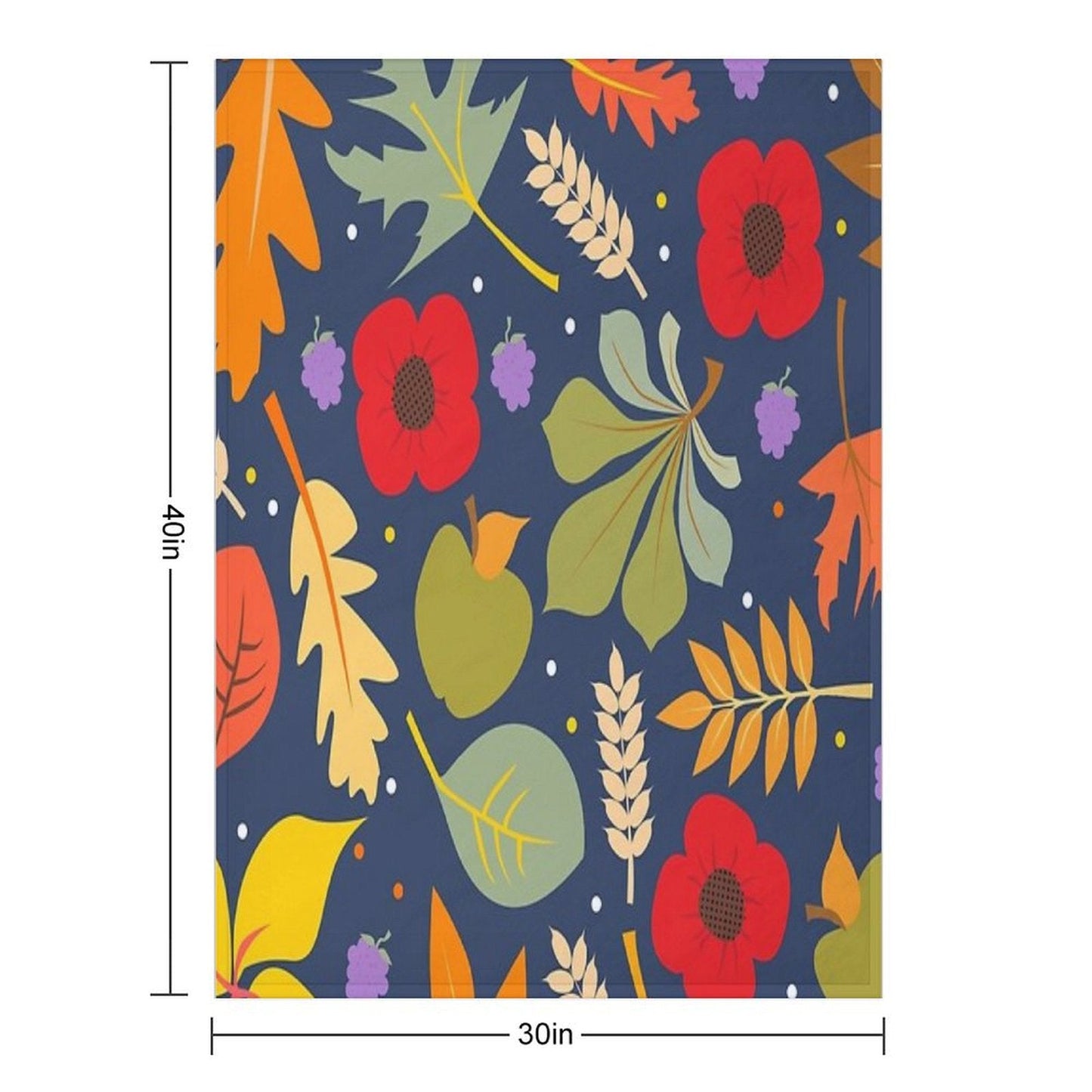 Autumn Leaves Throw Blanket