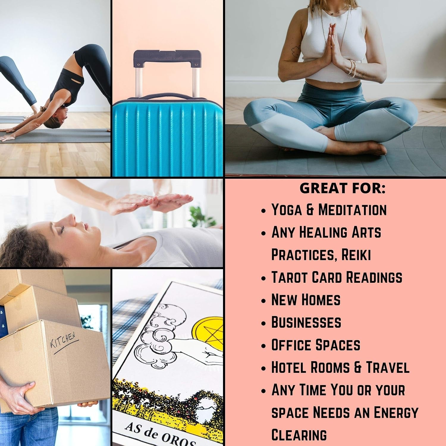 DOX + LAMB 7PC Variety White Sage Kit, Beginner Smudging Bundle, Lavender, Chakra, Rose Flower Sage, Rosemary, Dragon Blood, Palo Santo. Meditation, New Home Cleansing, Manifest (7 PC Sage Kit)