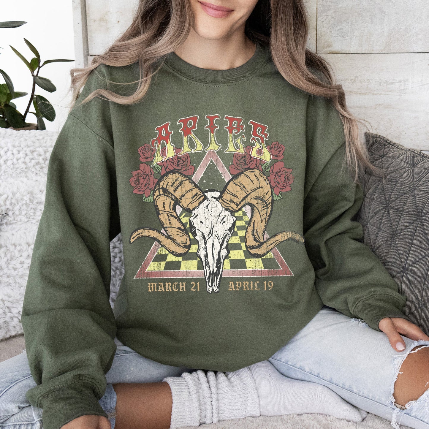 Aries Zodiac, Astrology, Horoscope Sweatshirt
