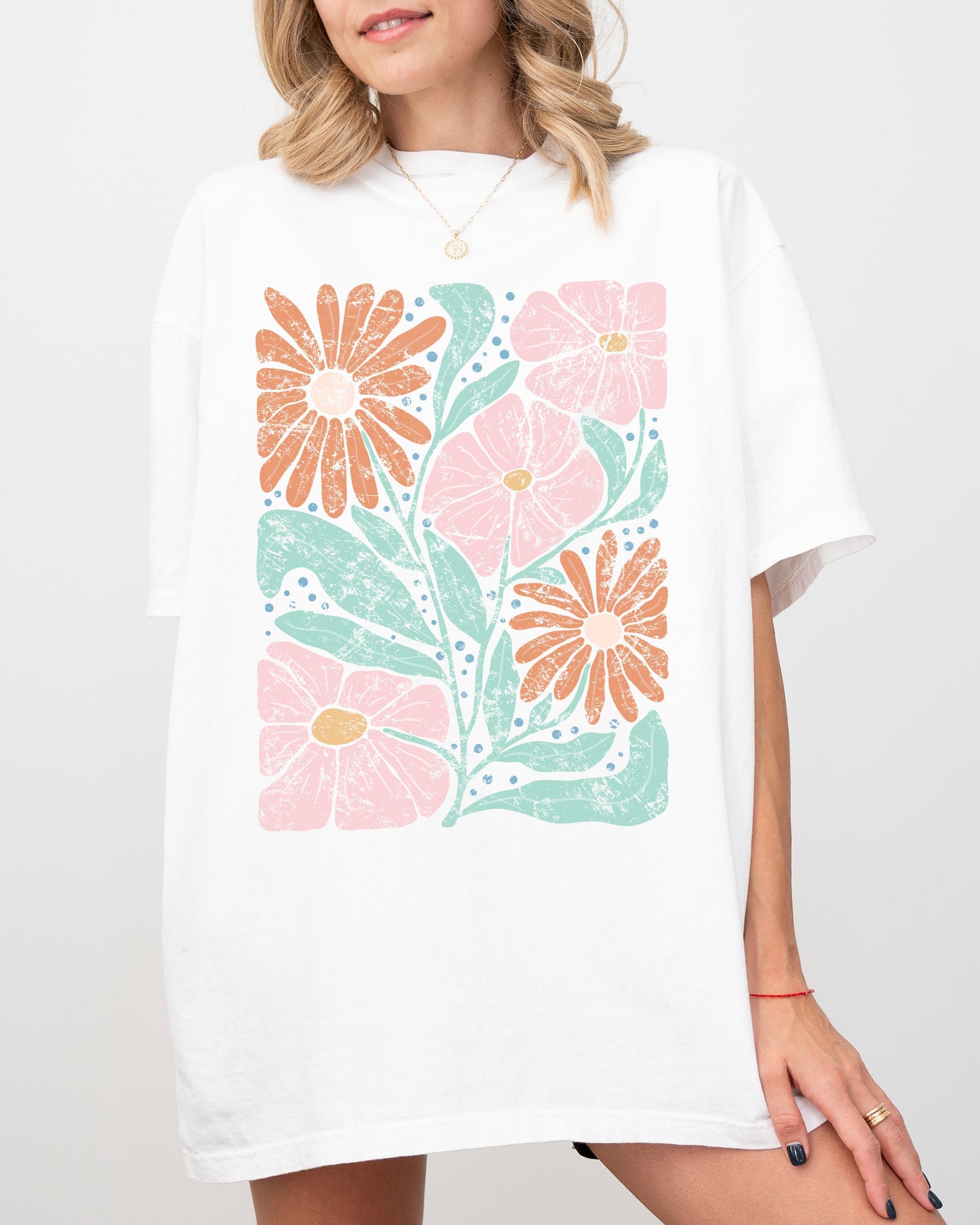 Bohemian, Gorgeous Abstract Flowers, Boho Floral Design, Summer Vibes, Gardening, Festival, Nature Shirt Comfort Colors T-Shirt