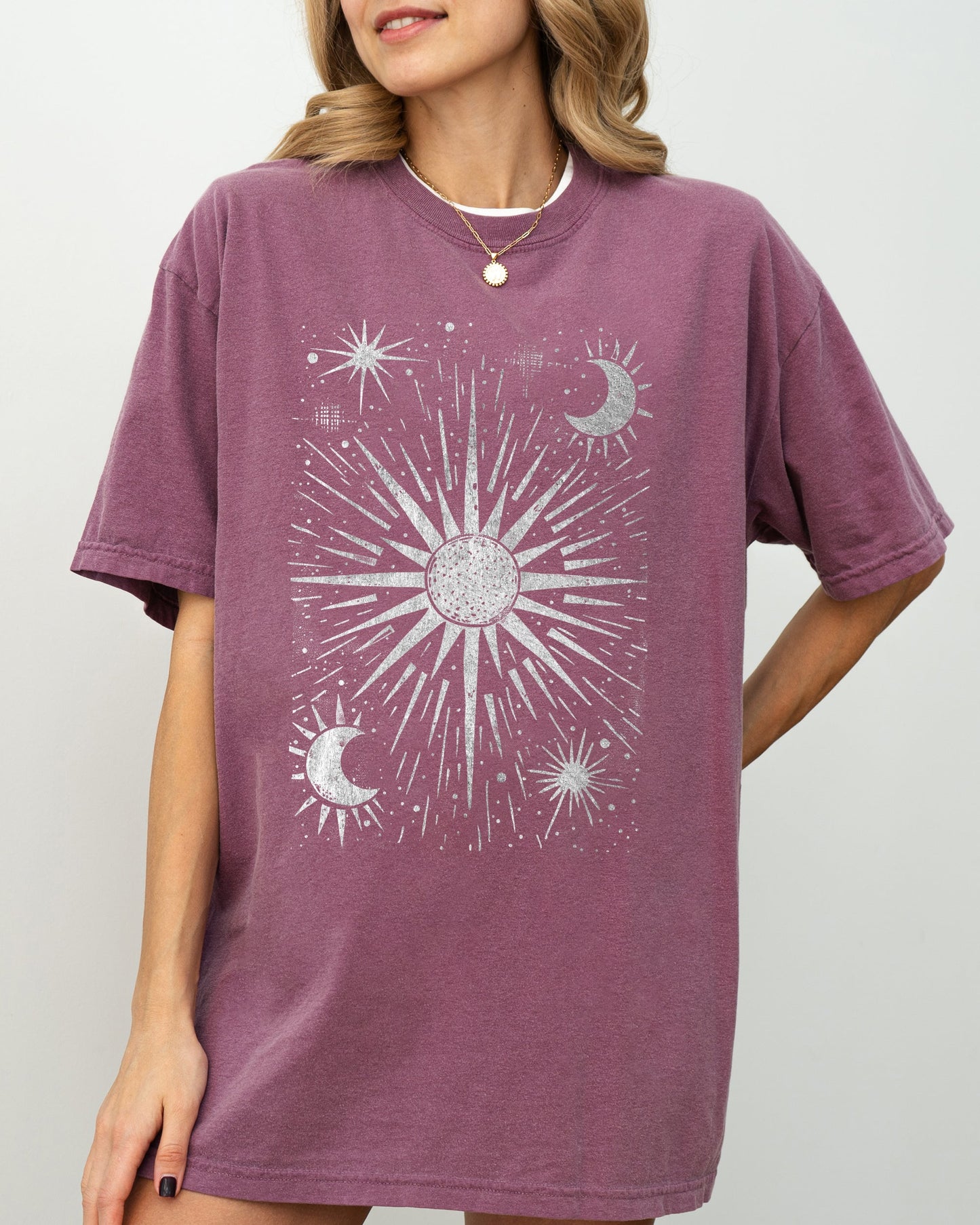 Celestial Stars, Moon, Mystical, Space Shirt Comfort Colors T-Shirt