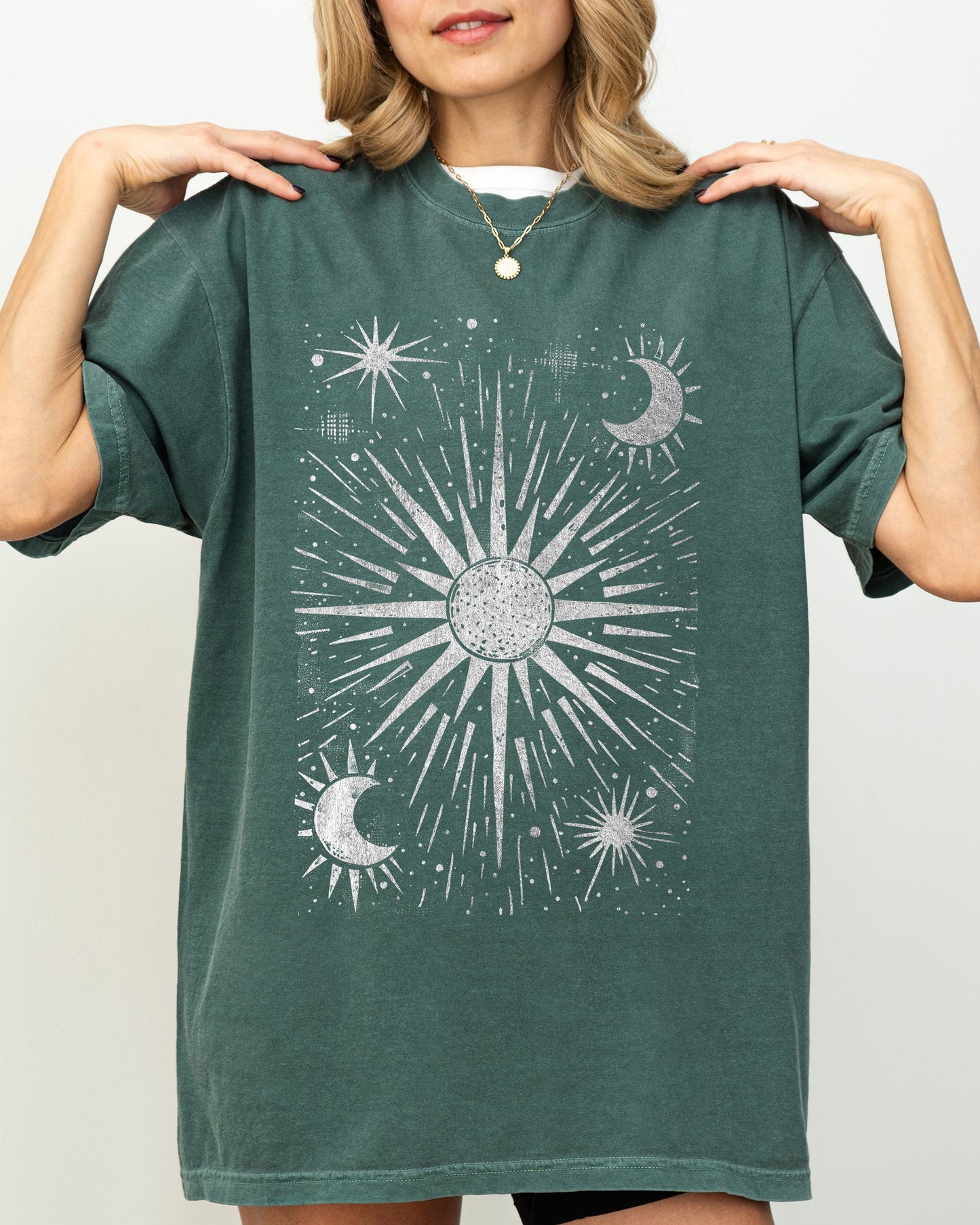 Celestial Stars, Moon, Mystical, Space Shirt Comfort Colors T-Shirt