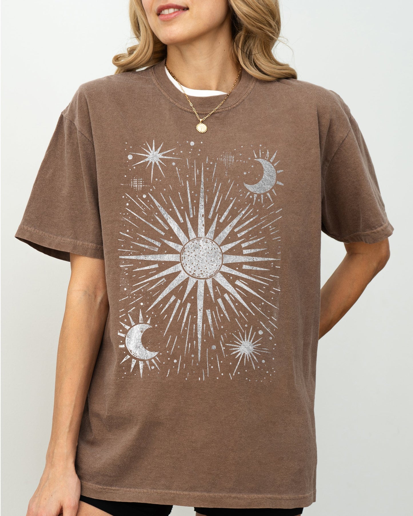 Celestial Stars, Moon, Mystical, Space Shirt Comfort Colors T-Shirt
