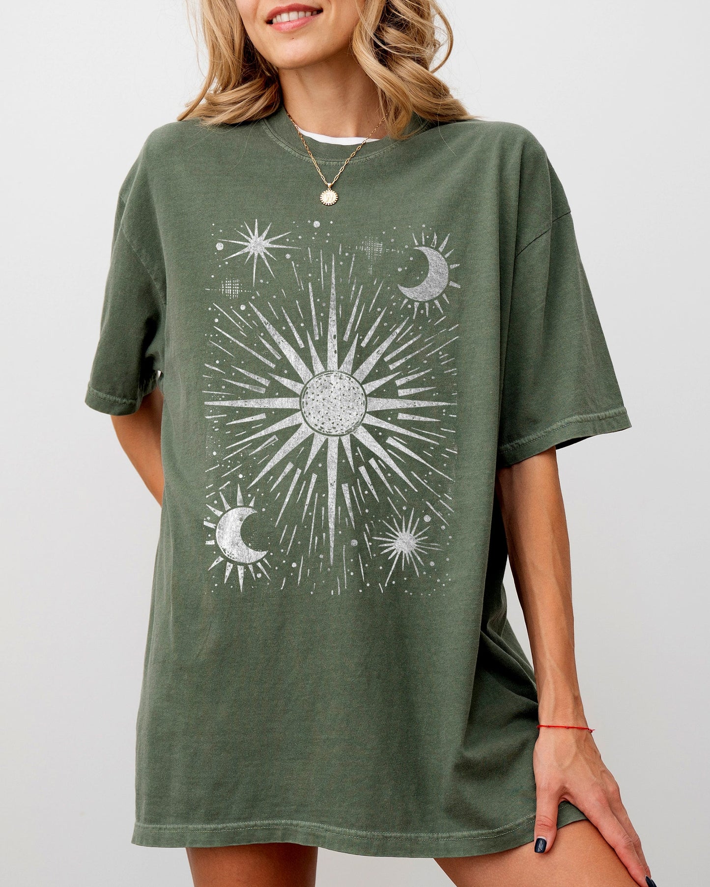 Celestial Stars, Moon, Mystical, Space Shirt Comfort Colors T-Shirt