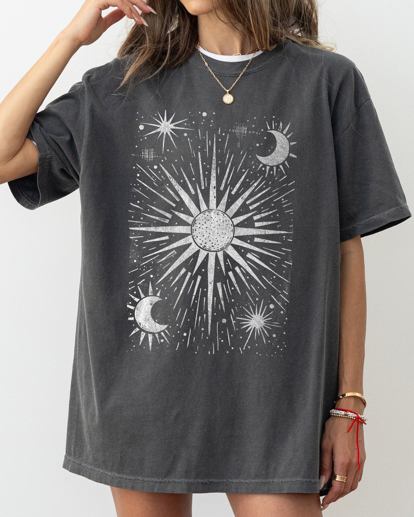 Celestial Stars, Moon, Mystical, Space Shirt Comfort Colors T-Shirt