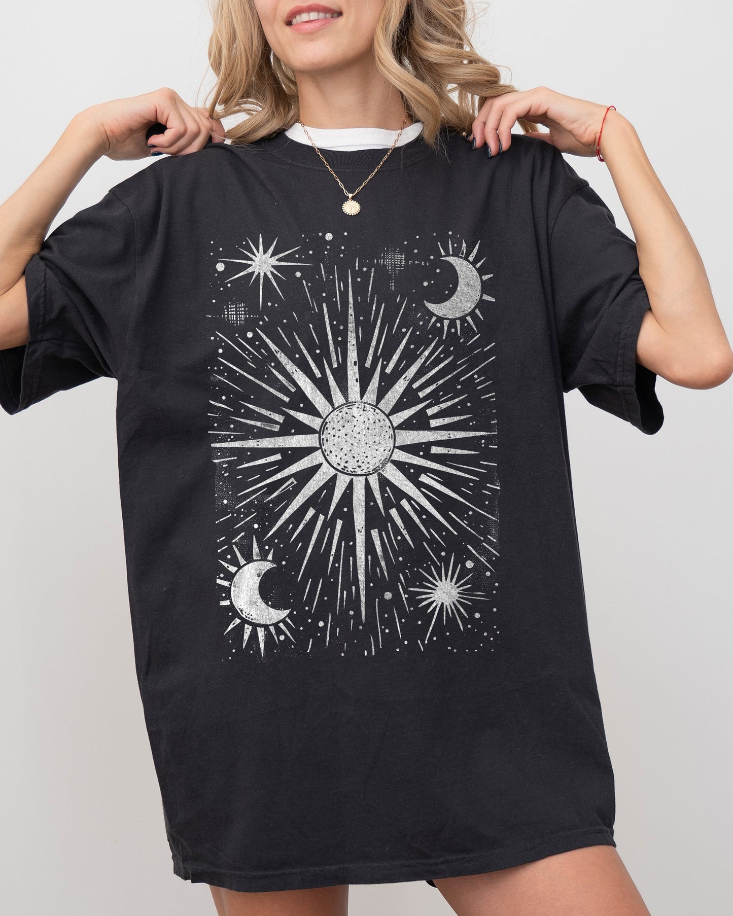 Celestial Stars, Moon, Mystical, Space Shirt Comfort Colors T-Shirt