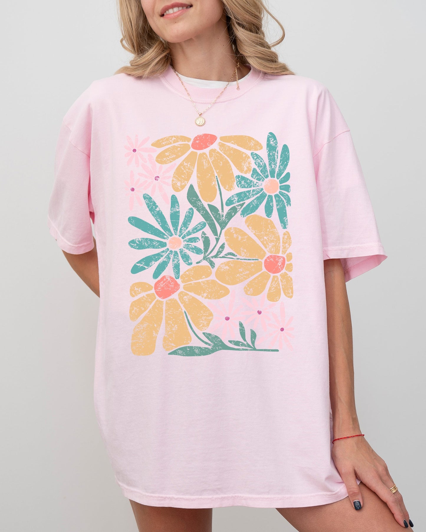 Chic, Gorgeous Abstract Flowers, Boho Floral Design, Summer Vibes, Gardening, Festival, Nature Shirt Comfort Colors T-Shirt