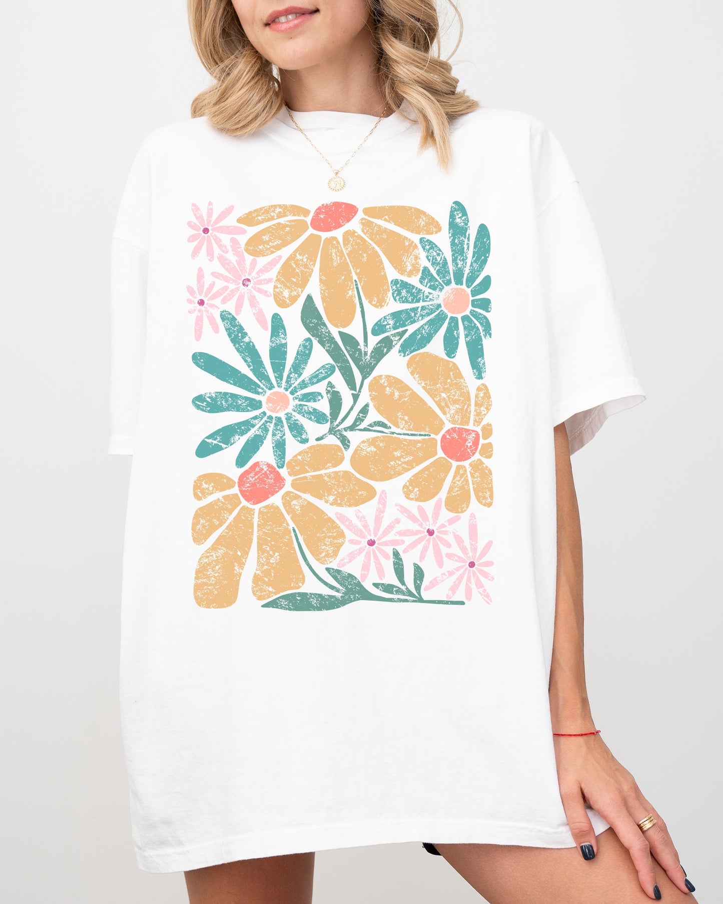 Chic, Gorgeous Abstract Flowers, Boho Floral Design, Summer Vibes, Gardening, Festival, Nature Shirt Comfort Colors T-Shirt