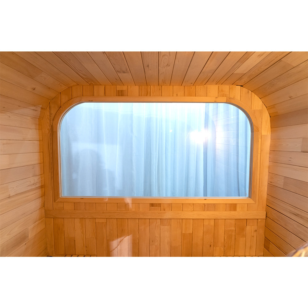 SAUNA EVOLUTION® Luxury Barrel Sauna Serenity Nature Air 6
