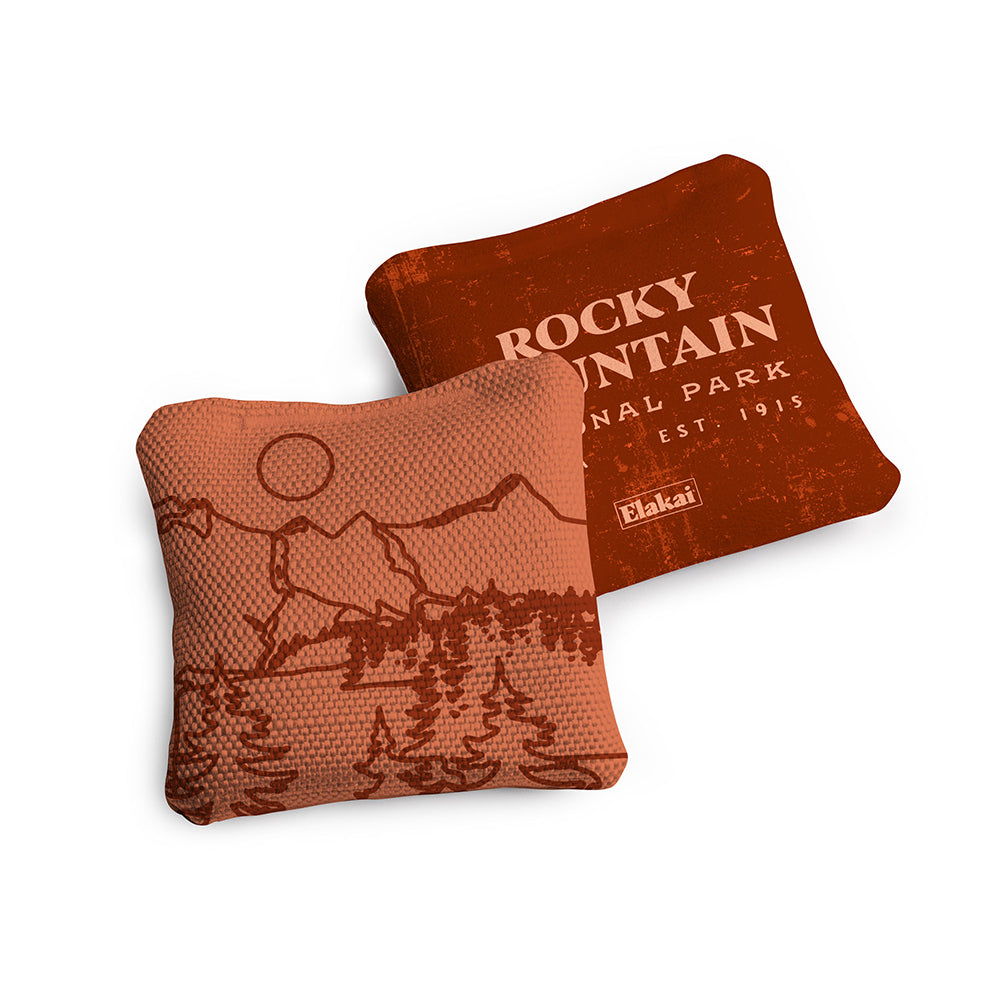 National Parks Rocky Mountain Travel-Size Cornhole Bags