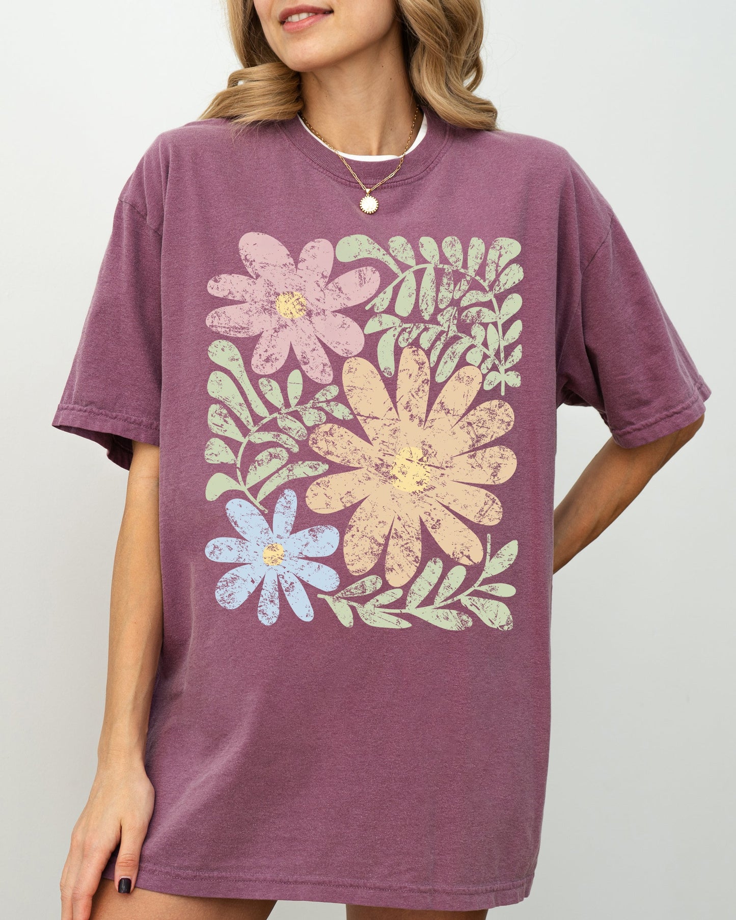 Earthy, Gorgeous Abstract Flowers, Boho Floral Design, Summer Vibes, Gardening, Festival, Nature Shirt Comfort Colors T-Shirt
