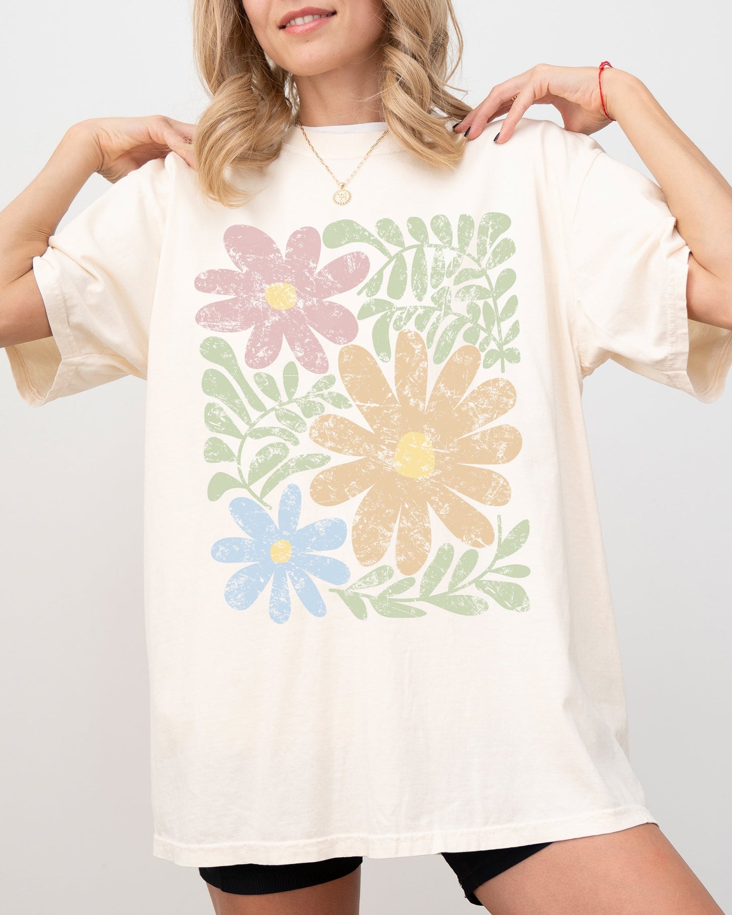Earthy, Gorgeous Abstract Flowers, Boho Floral Design, Summer Vibes, Gardening, Festival, Nature Shirt Comfort Colors T-Shirt