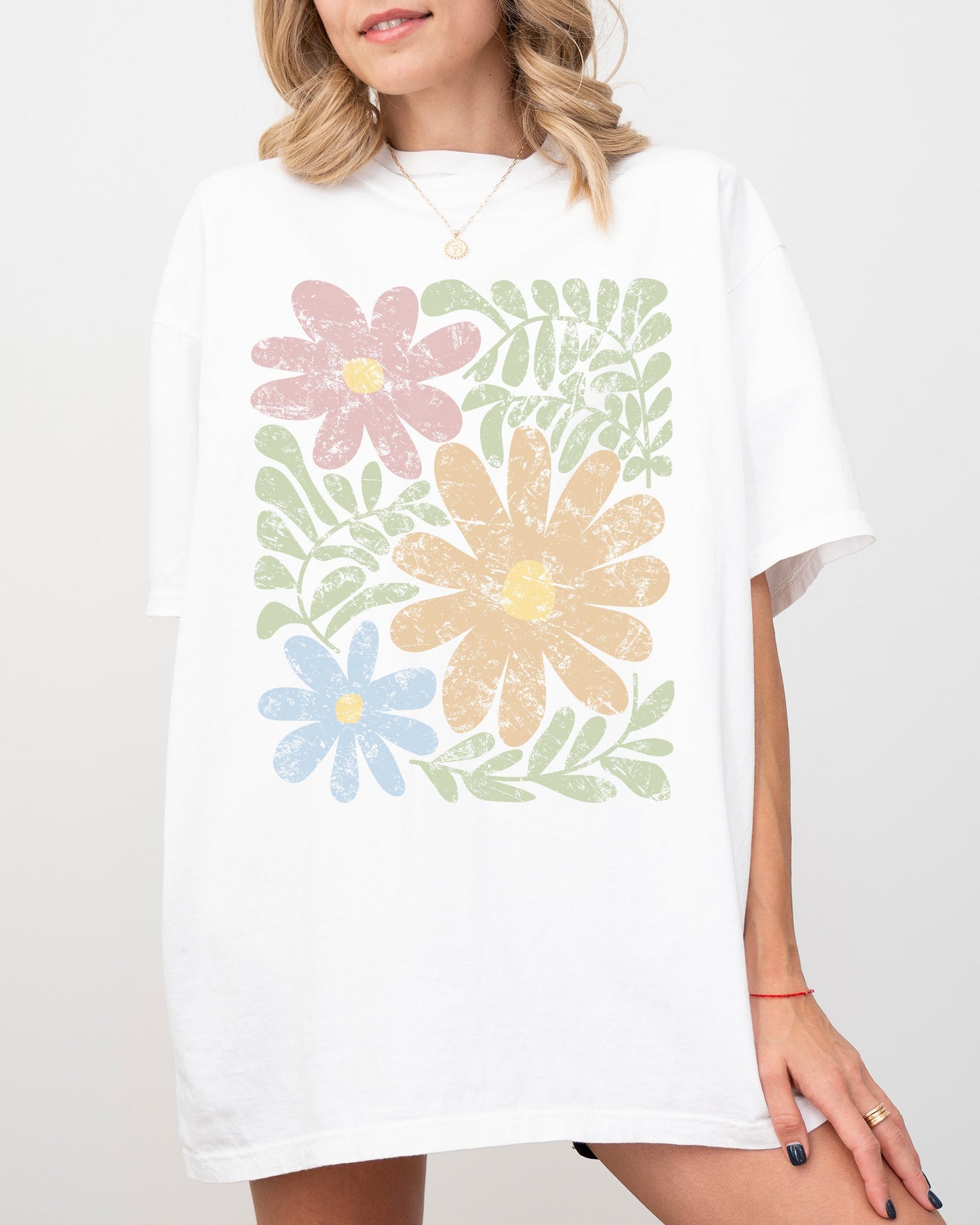 Earthy, Gorgeous Abstract Flowers, Boho Floral Design, Summer Vibes, Gardening, Festival, Nature Shirt Comfort Colors T-Shirt