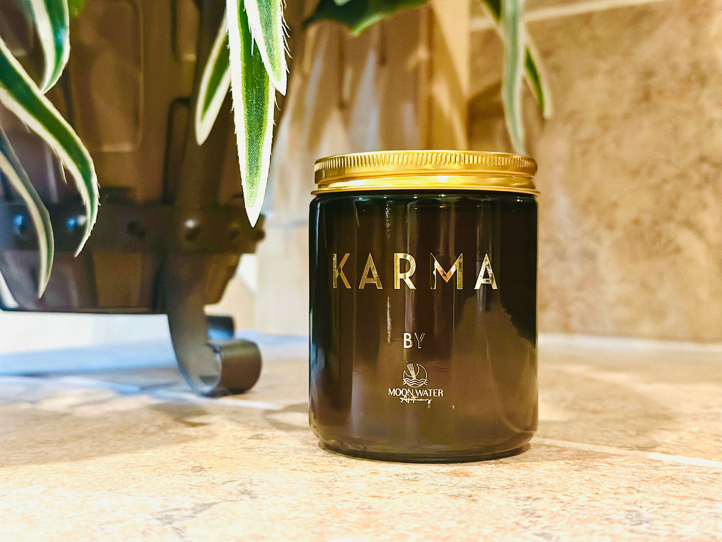 Karma Candle - *hidden crystal inside!*