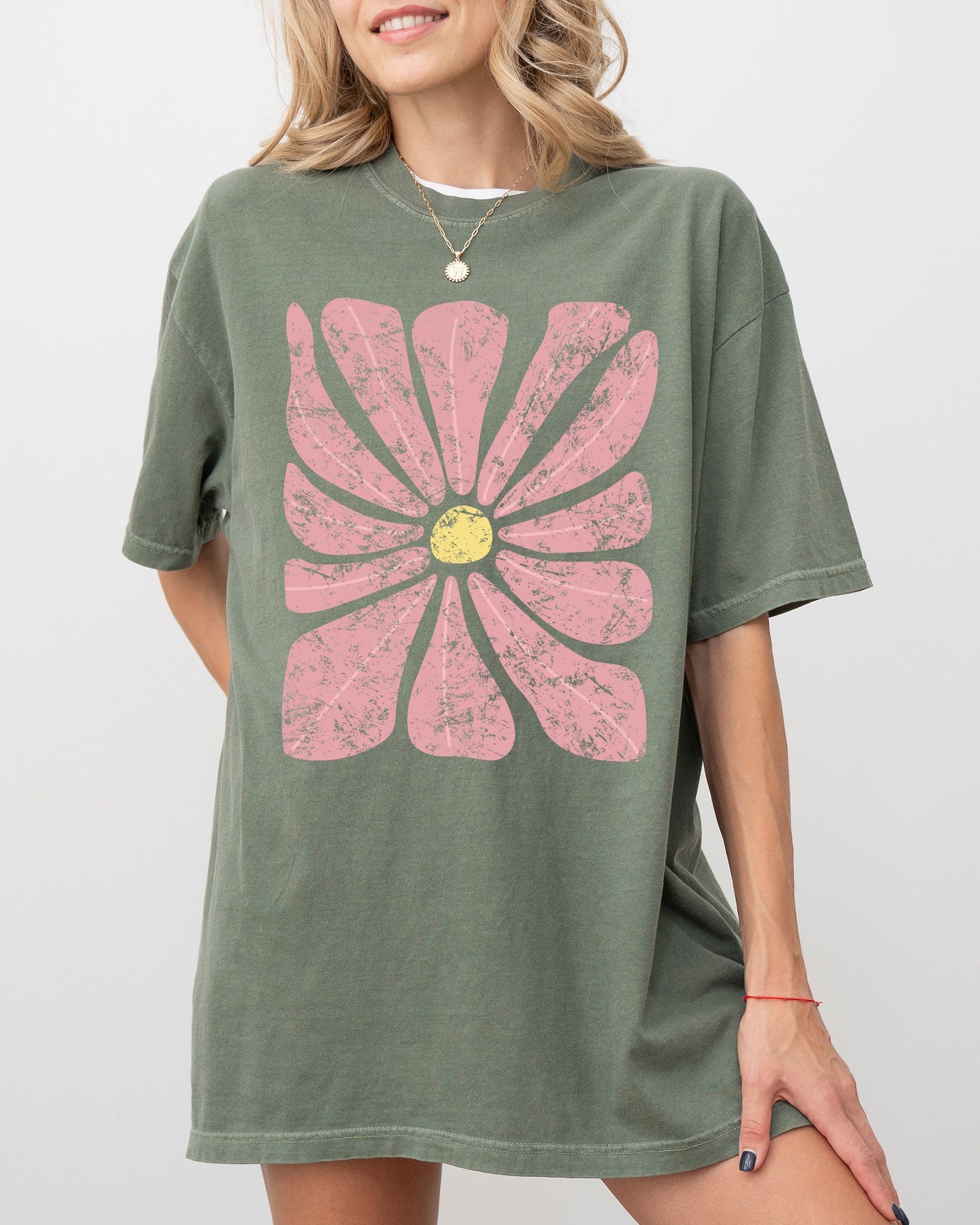 Gorgeous Abstract Flower, Boho Floral Design, Summer Vibes, Gardening, Festival, Nature Shirt Comfort Colors T-Shirt