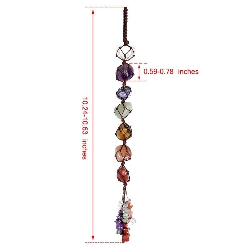Prosperity & Balance 7 Chakra Gemstone Hanging Ornament
