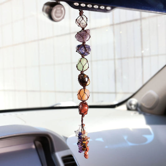 Prosperity & Balance 7 Chakra Gemstone Hanging Ornament