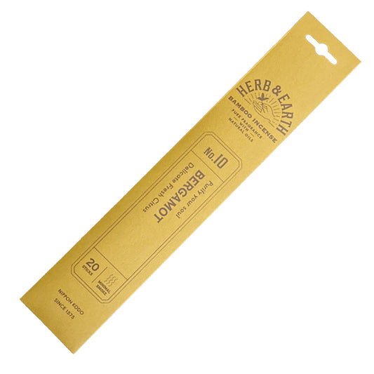 Herb & Earth Bergamot Bamboo Incense Sticks (Nippon Kodo)