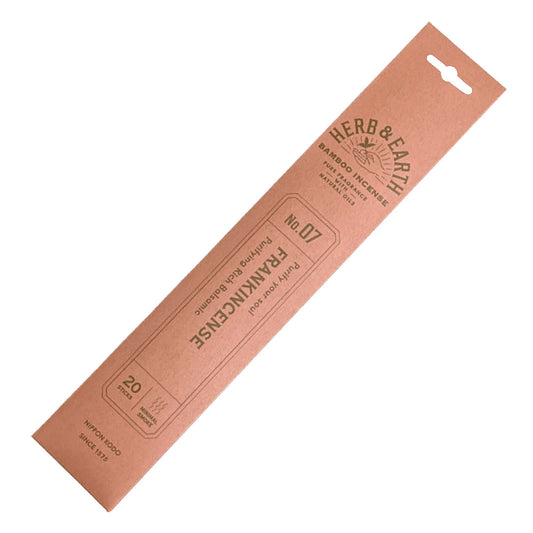 Herb & Earth Frankincense Bamboo Incense Sticks (Nippon Kodo)