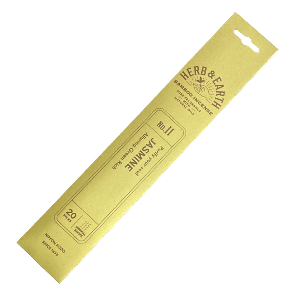 Herb & Earth Jasmine Bamboo Incense Sticks (Nippon Kodo)