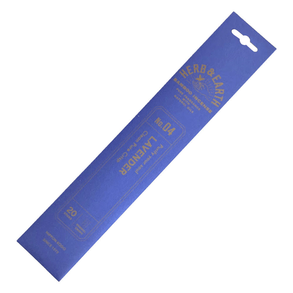 Herb & Earth Lavender Bamboo Incense Sticks (Nippon Kodo)