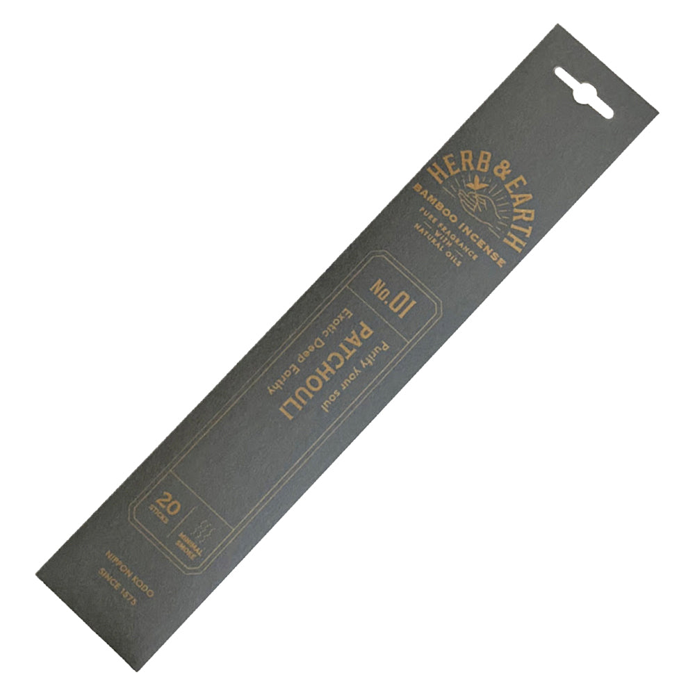 Herb & Earth Patchouli Bamboo Incense Sticks (Nippon Kodo)