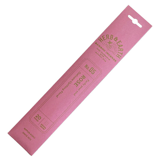 Herb & Earth Rose Bamboo Incense Sticks (Nippon Kodo)