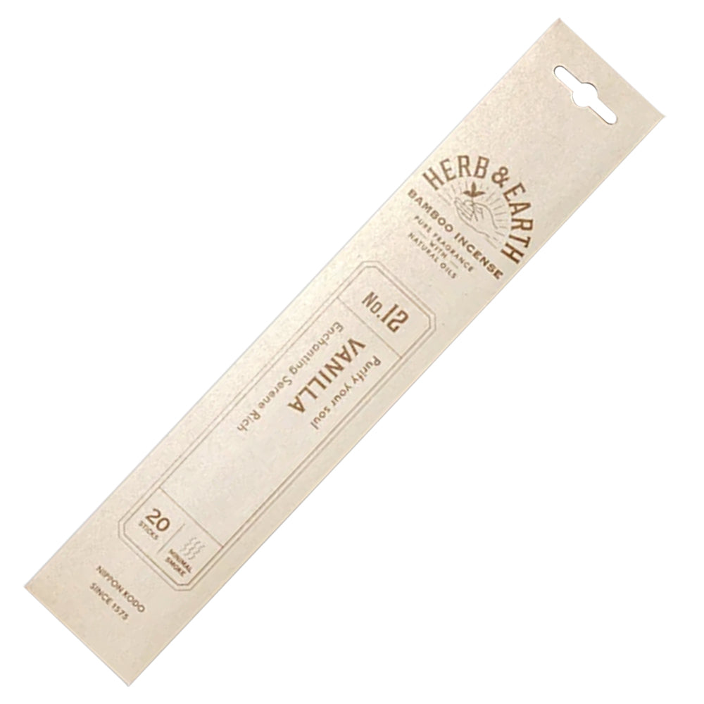 Herb & Earth Vanilla Bamboo Incense Sticks (Nippon Kodo)
