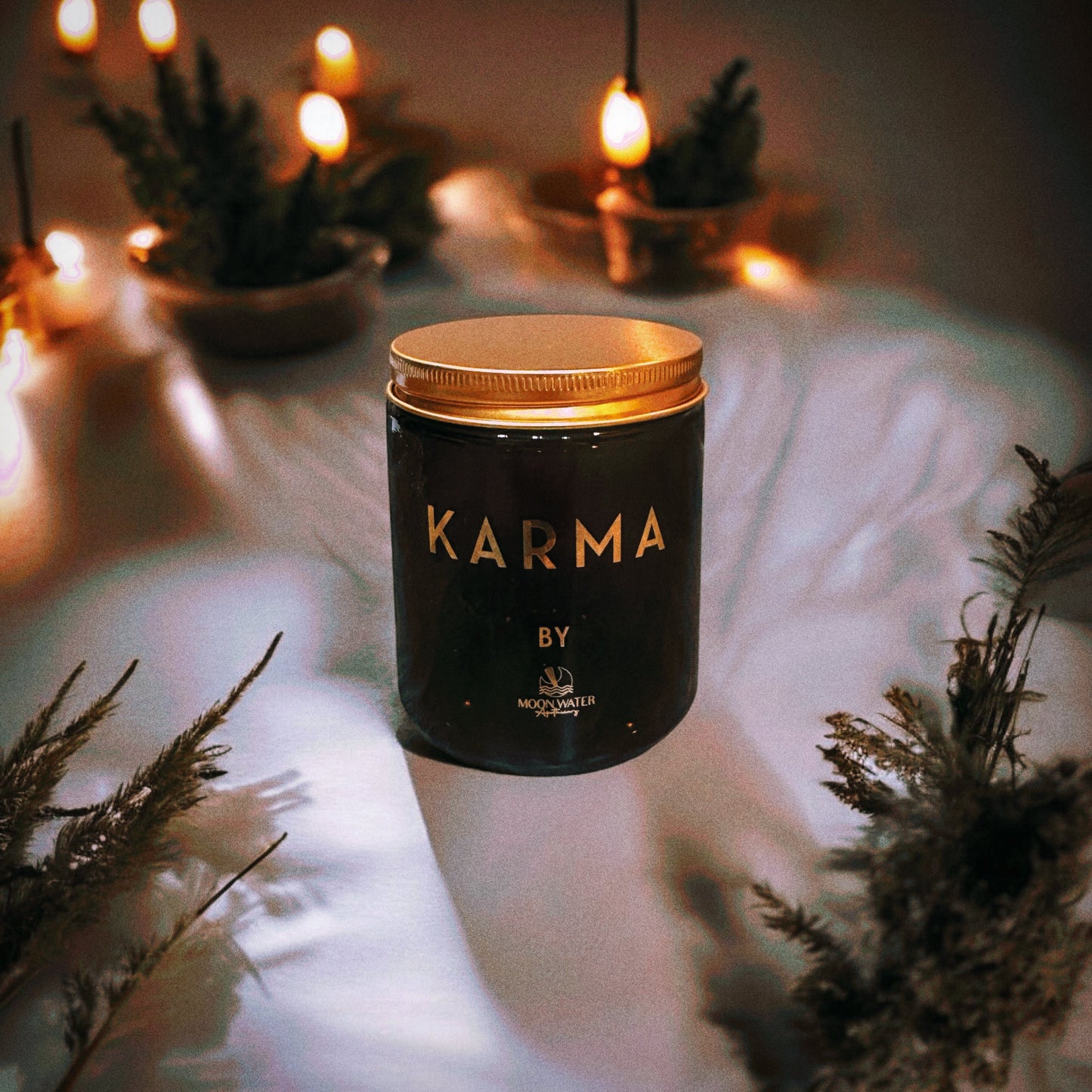 Karma Candle - *hidden crystal inside!*