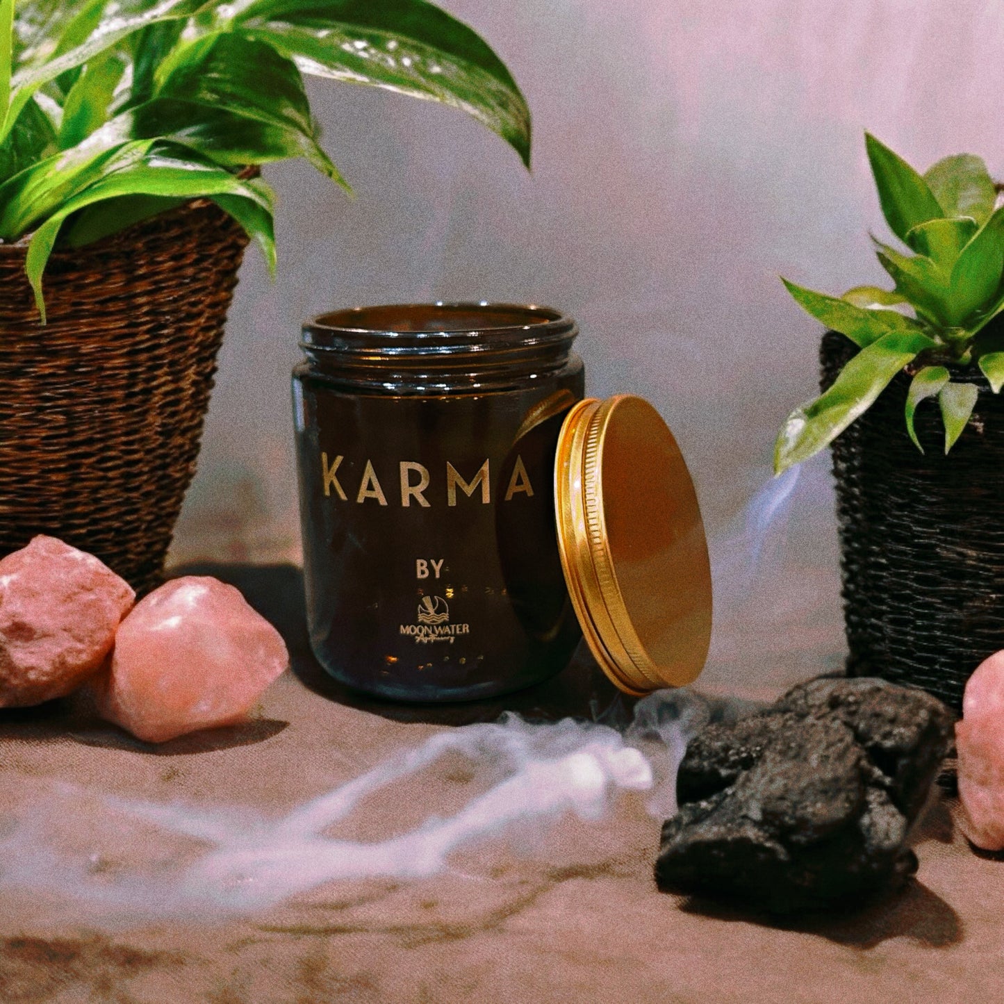 Karma Candle - *hidden crystal inside!*