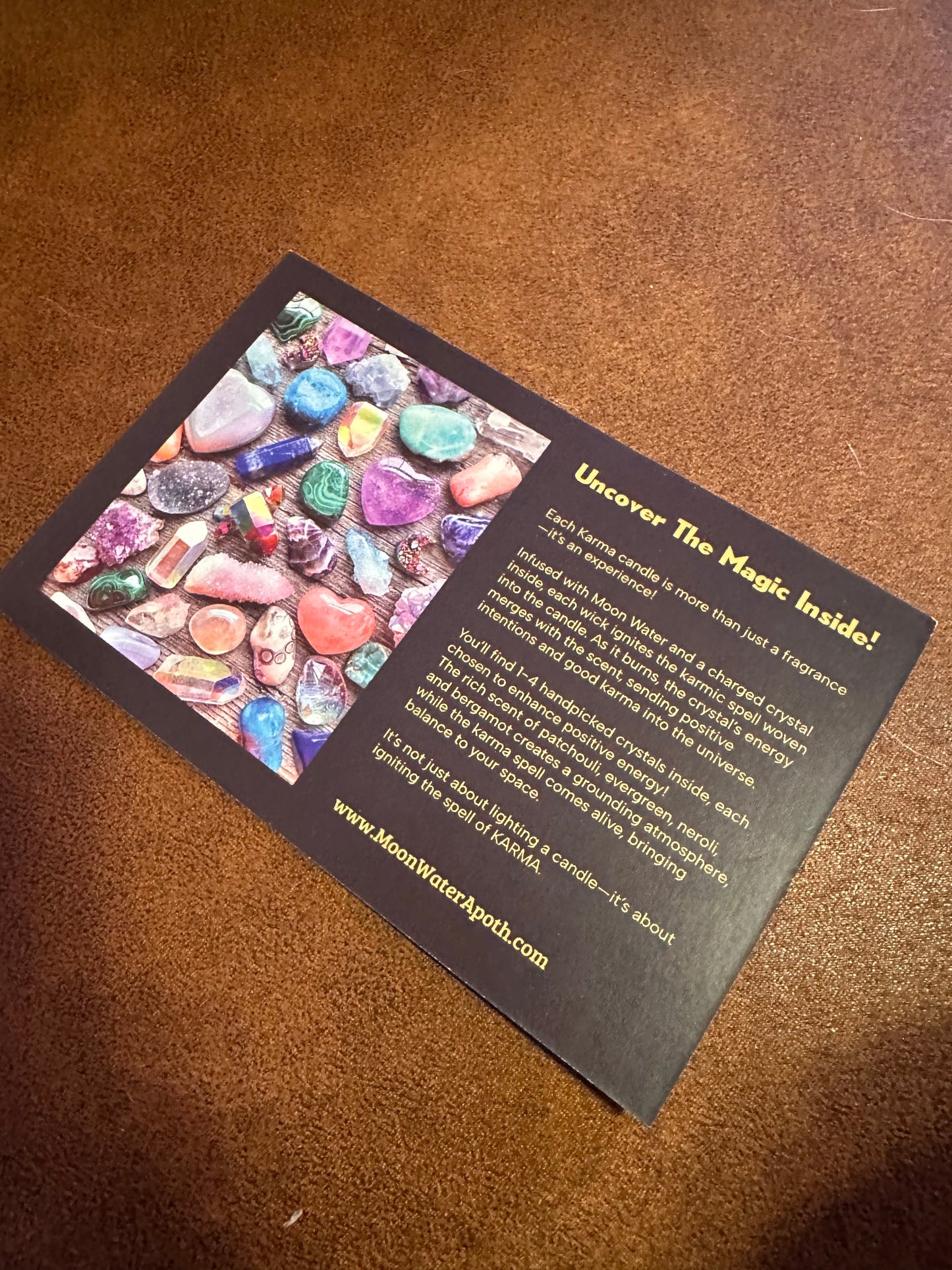 Karma Candle - *hidden crystal inside!*