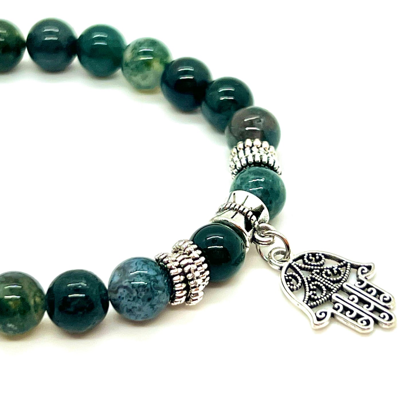 Moss Agate Energy Protection Bracelet