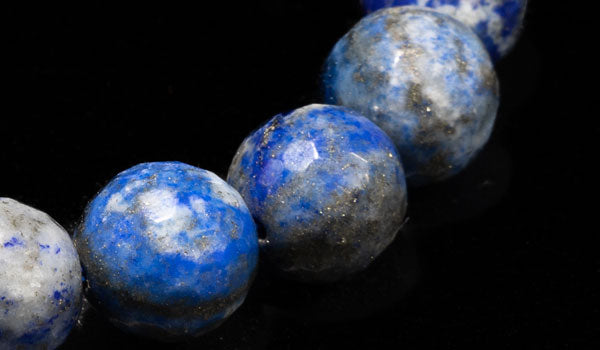 Luxury Faceted Lapis Lazuli Natural Gemstone Bracelet