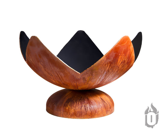"Fire Flower" Wood Burning Fire Pit Bowl (Made In USA)