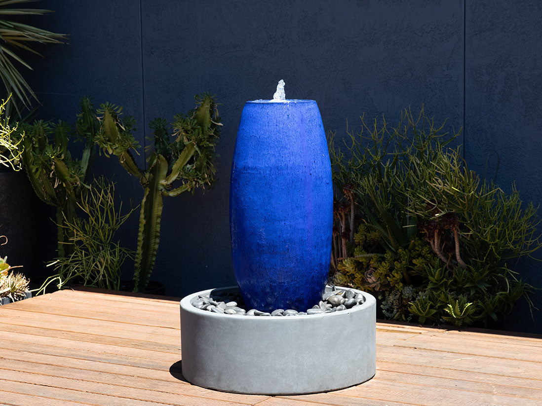 Narrow Drum Shape Fountain By Plantatorem