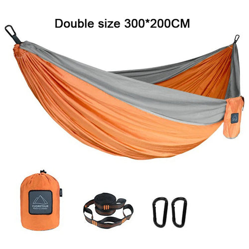 Portable Nylon Parachute Fabric Single and Double Size Outdoor Camping