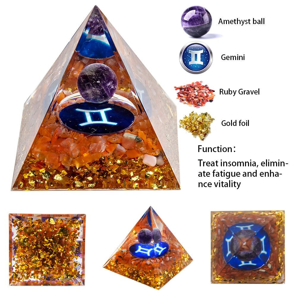 Your Zodiac Essence Crystal Pyramid