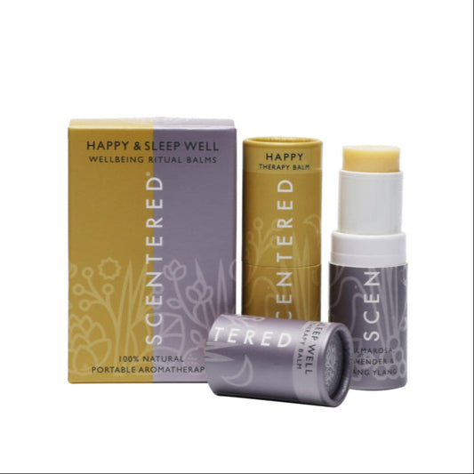 Happy & Sleep Well Aromatherapy Balm Duo