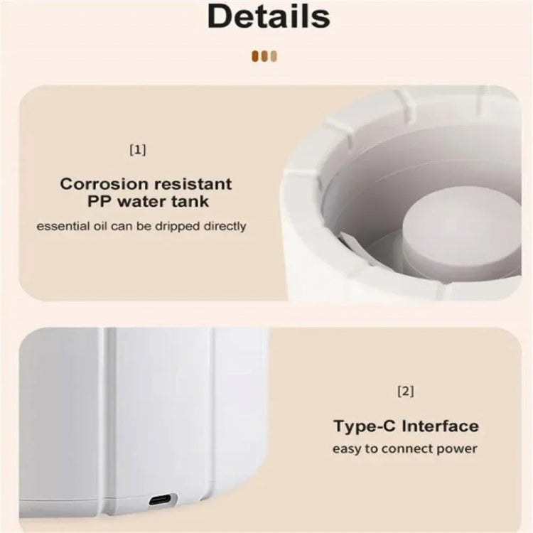 Bonfire Shaped Remote Control Aroma Diffuser Desktop Flame Humidifier, Color: Colorful White