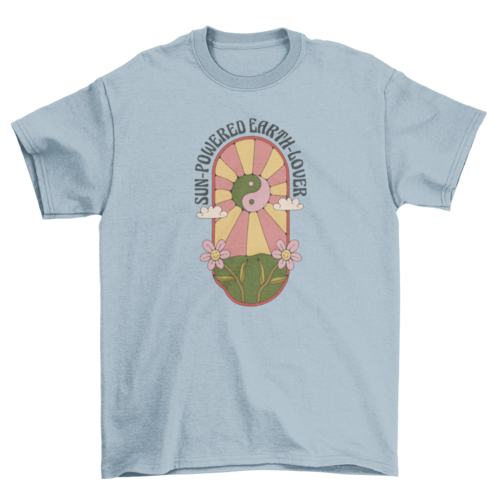 Yin y yang hippie t-shirt