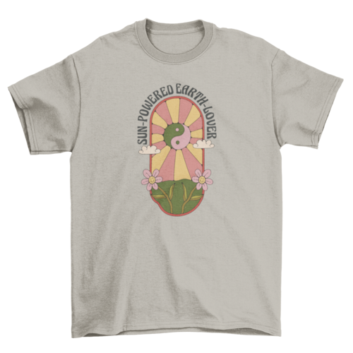 Yin y yang hippie t-shirt