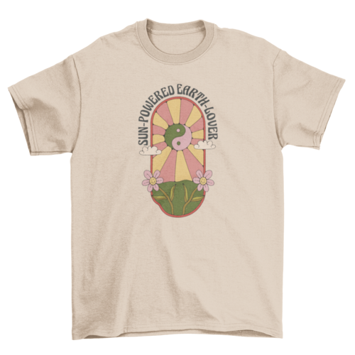 Yin y yang hippie t-shirt