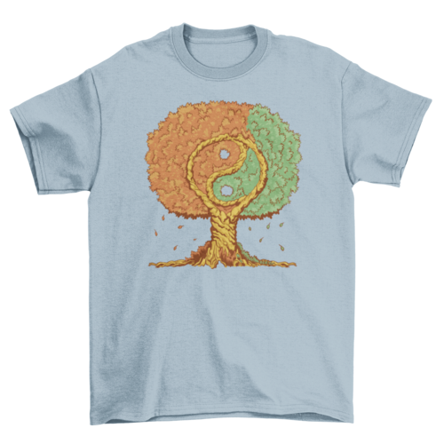 Ying yang tree of life t-shirt