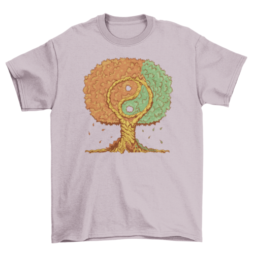Ying yang tree of life t-shirt