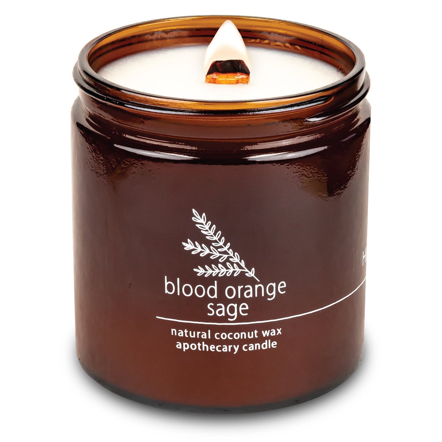 Blood Orange Sage | Wood Wick Candle with Natural Coconut Wax